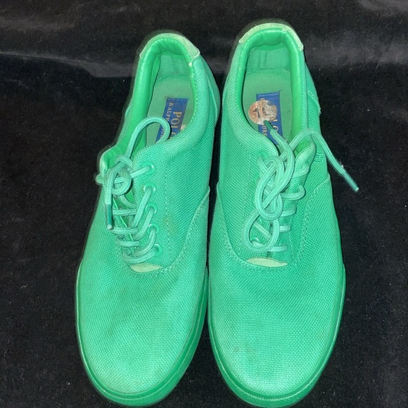 Men’s POLO RALPH LAUREN Sneakers Green Sz 11 - Picture 8 of 8